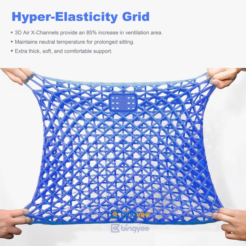 bingyee Gel Seat Cushion 1.8 Inch Thick Seating Pad Orthopedic Chair Cushions for Pressure Relief Gel Pads for Office Chair, Car, Home, Wheelchair, Kayak Cushion, Stadium Cushion - Image 4